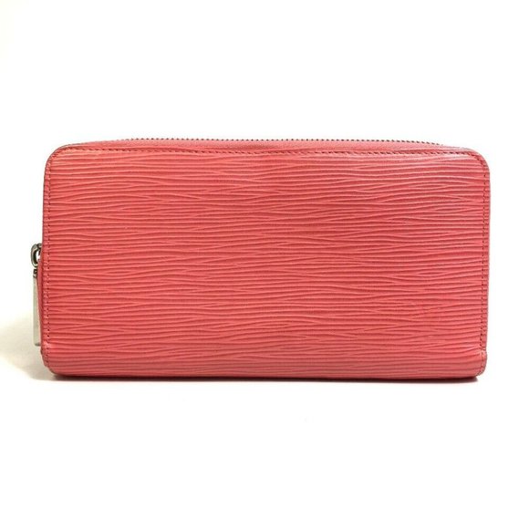 LOUIS VUITTON Epi Zippy Wallet Zip Around Long Wallet Epi Leather pink